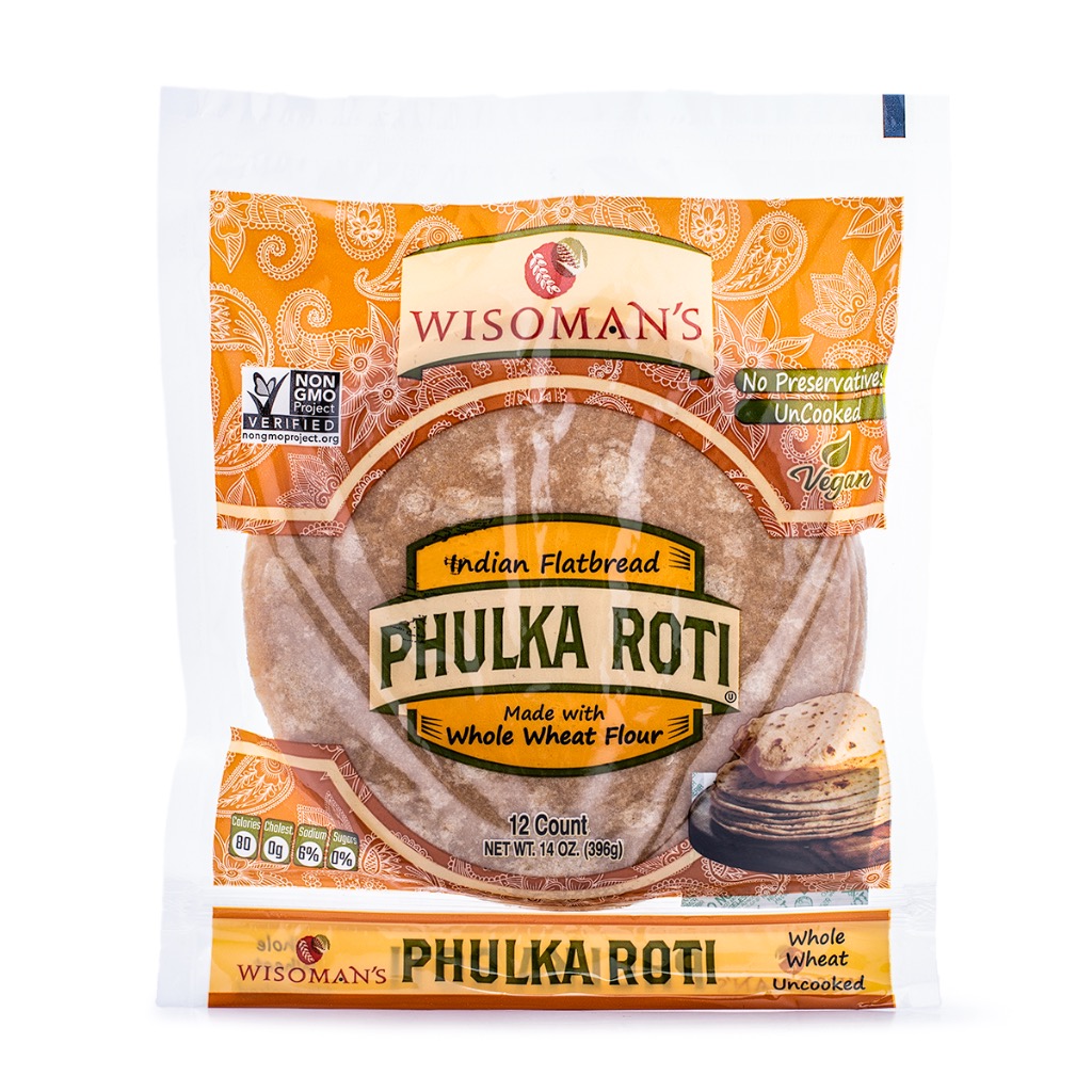 Get Wisoman Phulka Roti 6 Inch, Whole Wheat Delivered | Weee! Asian Market