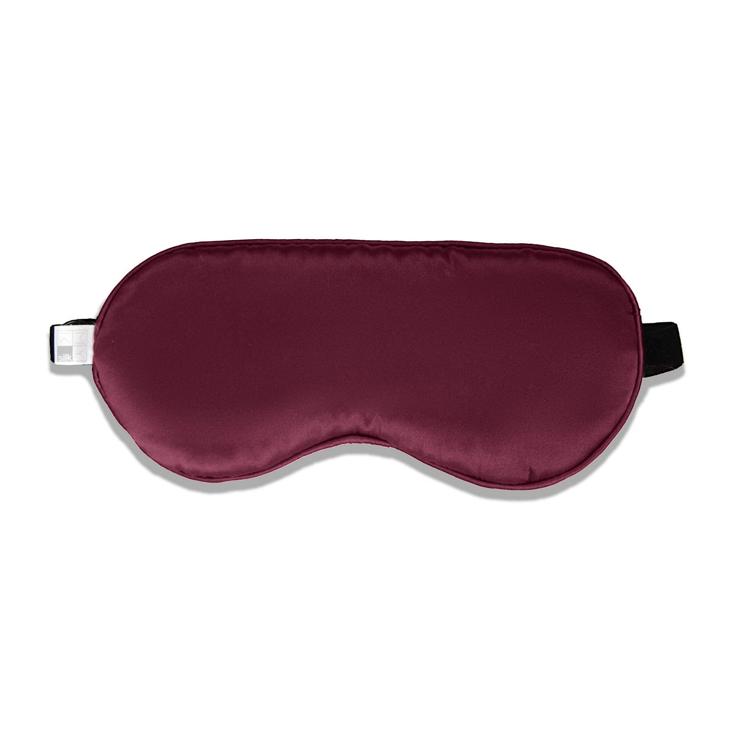 Beauty Silk Eye Mask with Velvet Band (19 Momme) Classic / Burgundy 1 each