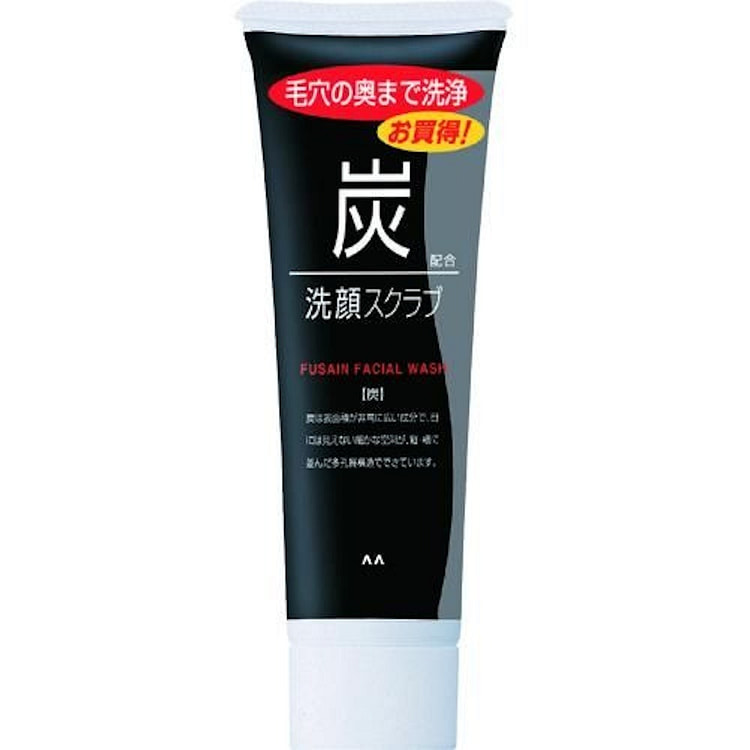 MANDOM Men Bamboo Charcoal Scrub Facial Wash 100g 1 count