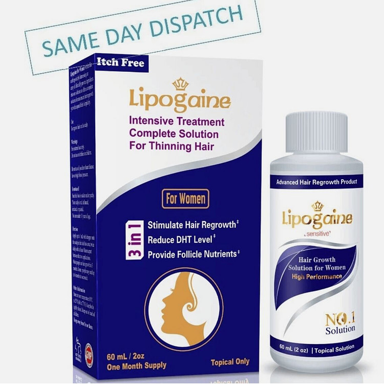 LIPOGAINE FOR WOMEN HAIR LOSS 1 bottle