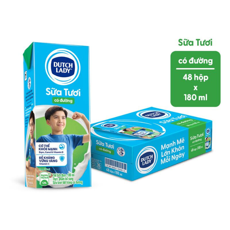 SỮA TƯƠI TIỆT TRÙNG CÔ GÁI HÀ LAN (1 thùng- 48hộp ) 1 thùng