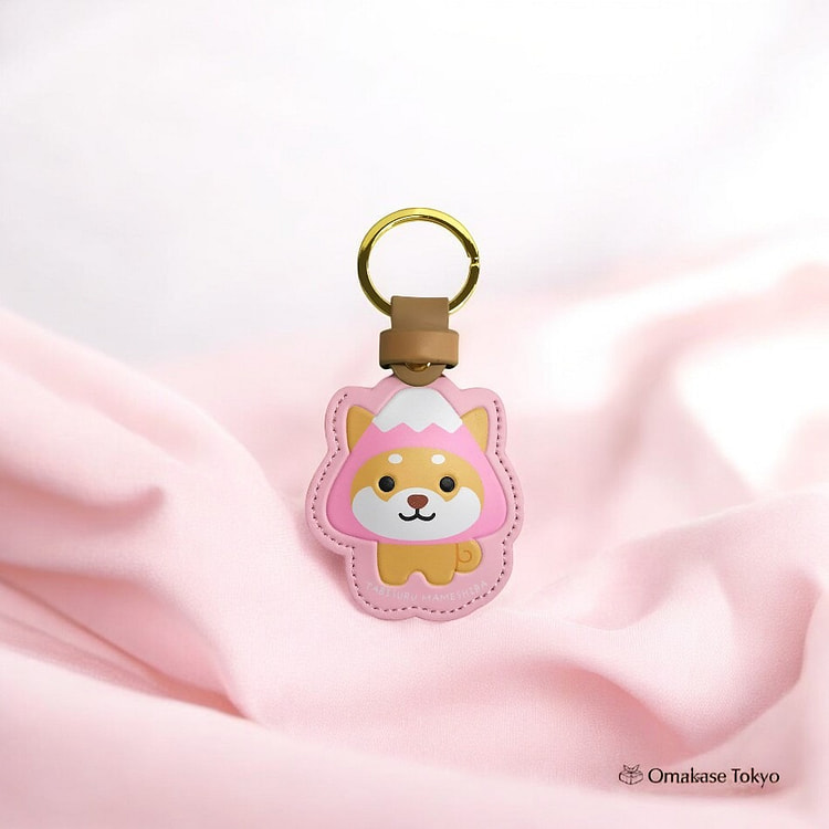 LamPlanning Leather Case Key Ring Mt. Fuji Pink 30 g