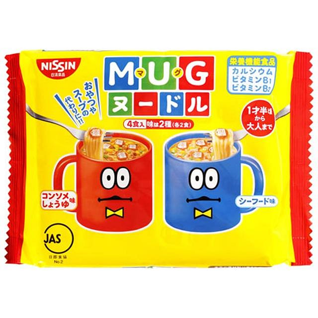 Nissin MUG Kids Ramen 94g Seafood Soy 1 each