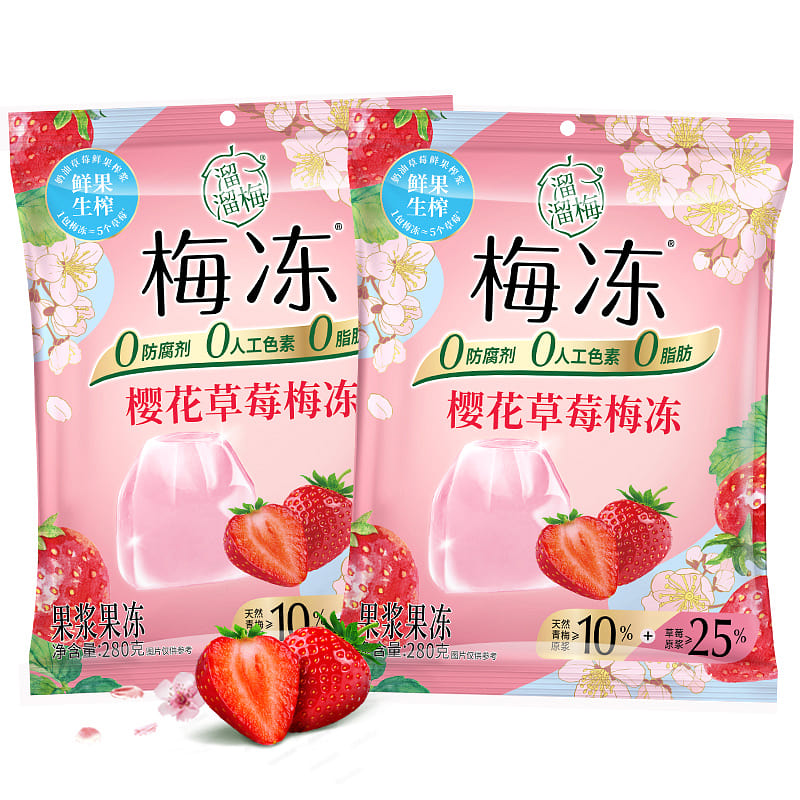Sakura Strawberry Plum Jelly 280g*1 bag 280 g