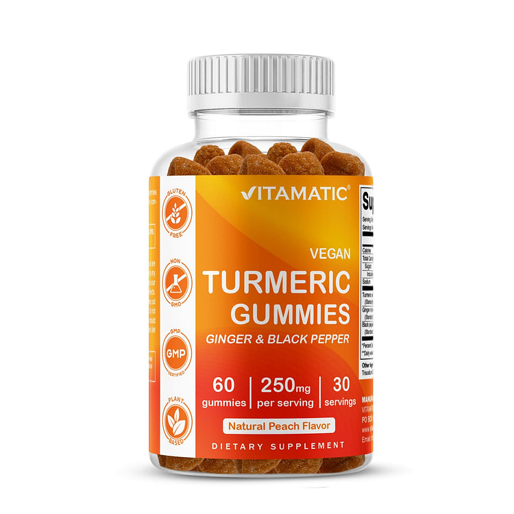 Turmeric Ginger with Black Pepper - 60 Gummies