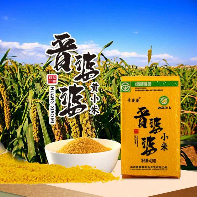 晋婆婆山西小米绿色食品杂粮400g*1袋