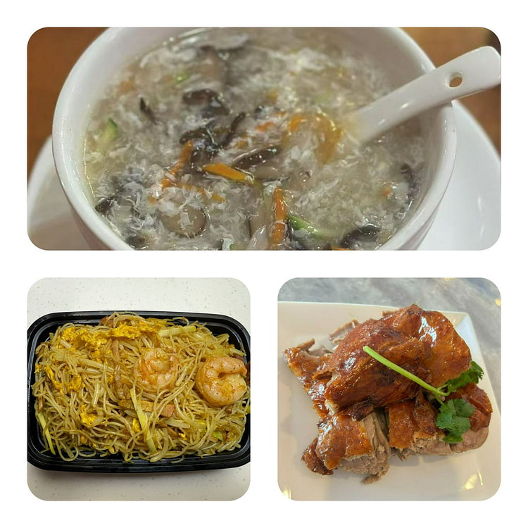 明星套餐A 烧鸭+星洲炒米粉+顺德拆鱼羹 1 份