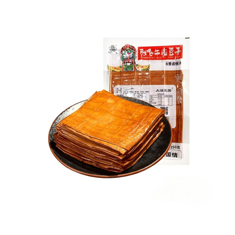 张飞牛皮豆干五香卤香豆腐干烧烤食材250g/袋