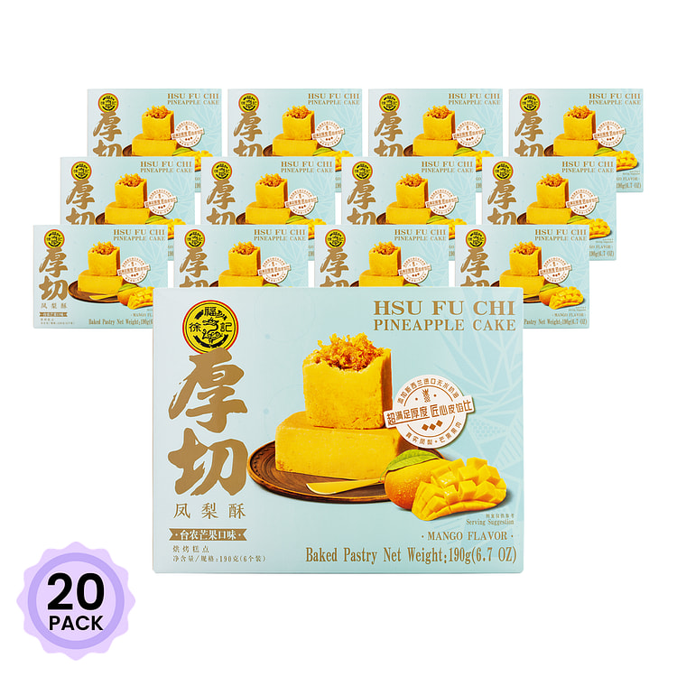 徐福记 芒果厚切凤梨酥 6个装 190 克*20 包