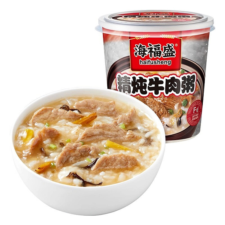 【海福盛】精炖牛禸粥 速食粥 方便早饭夜宵营养冻干粥 1杯