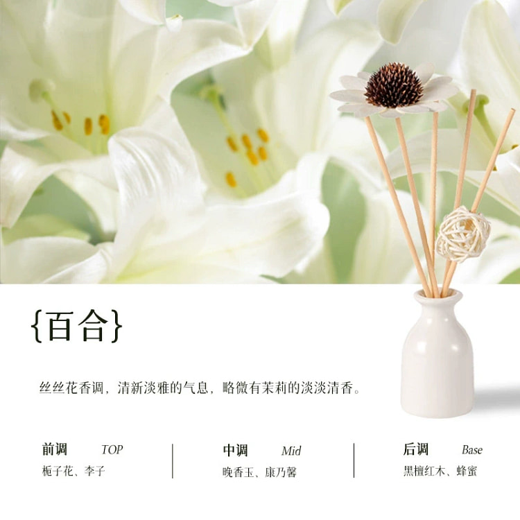 室内无火香薰摆件套装 百合 1 盒