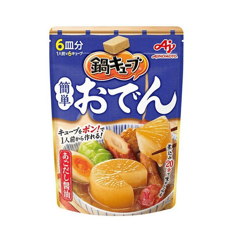 AJINOMOTO small cubes hot pot soup base seasoning cubes oden soup 6 pie