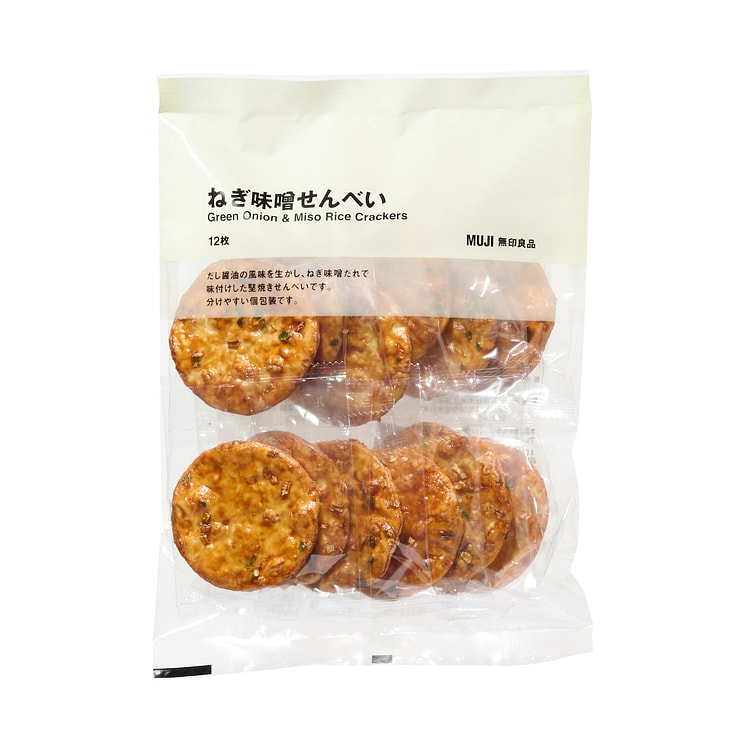 无印良品 葱味噌米饼 12袋入