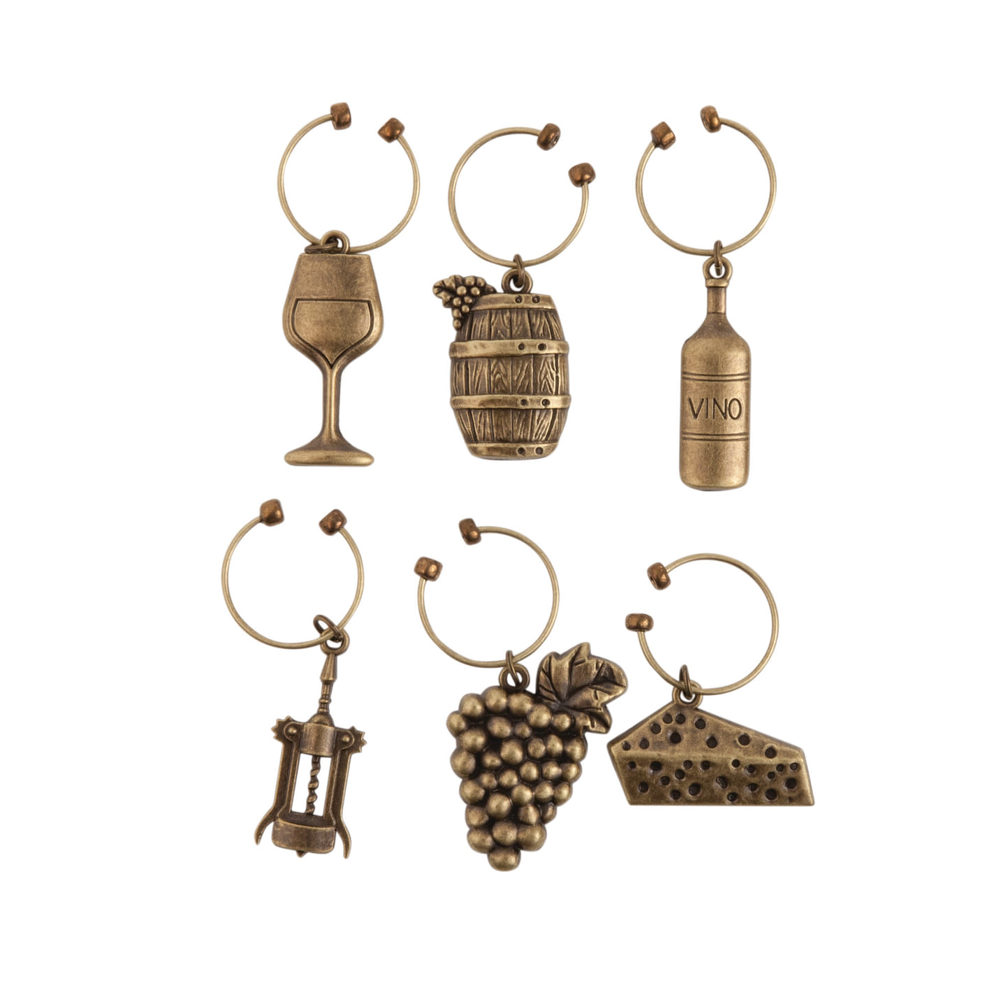 Vineyard Wine Charms by Twine® 6 each