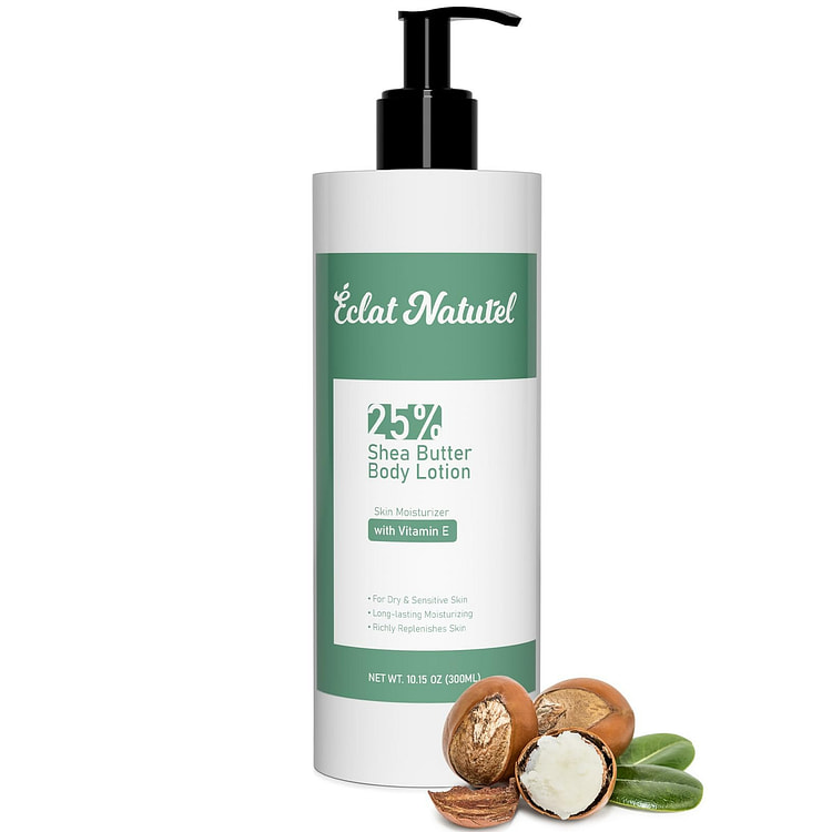 Body Lotion with 25% Shea Butter Vitamin E 10Fl Oz