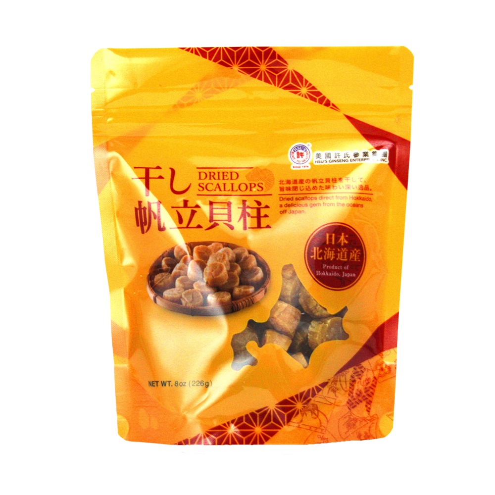HSU's Hokkaido Dried Scallops Small 8 oz