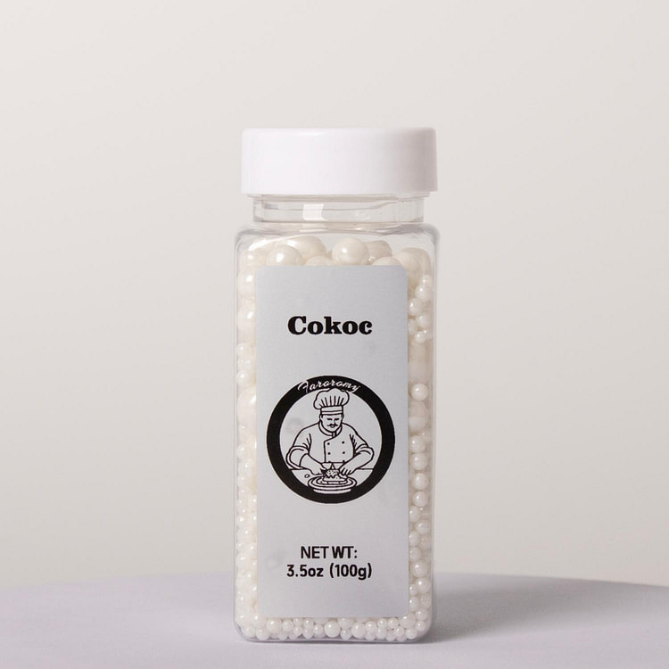 Cokoc 可食用彩针撒糖 白色珍珠