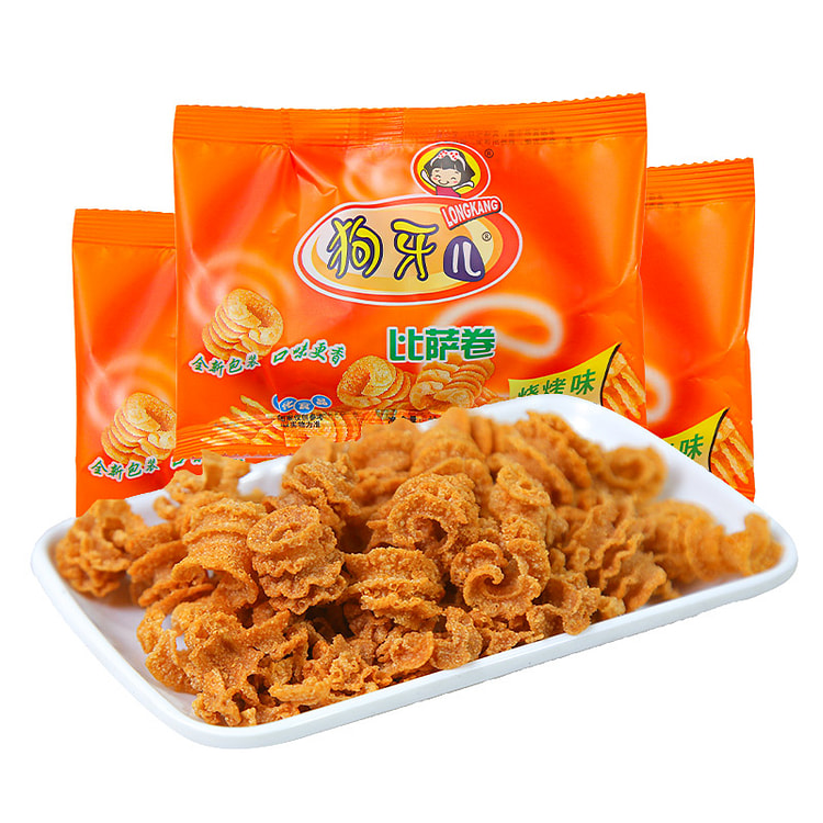 狗牙儿锅巴小包装比萨卷童年怀旧休闲食品小吃 20g*3包