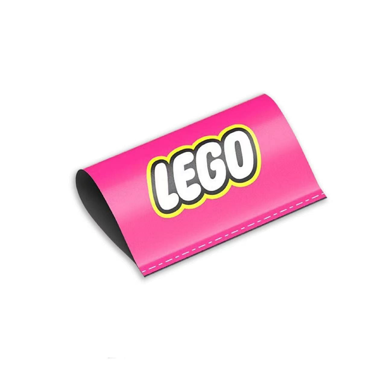 Lego Wash Car Door Logo Sticker/Creative/Decorative Sticker/Toy-Rose Red 1 count