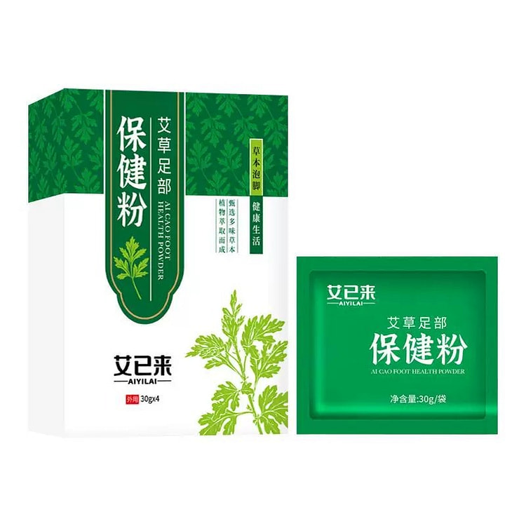 Ai Yilai Mugwort Foot Care Powder 30g x 4 sachets 1 box