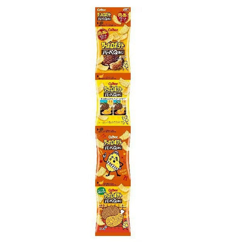 Calbee Sapporo Potato BBQ Mini 4*9g 1 each
