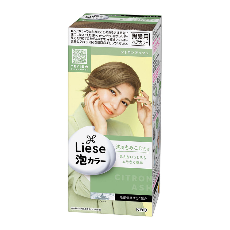 KAO Liese 泡泡润色染发剂 - 柠檬灰