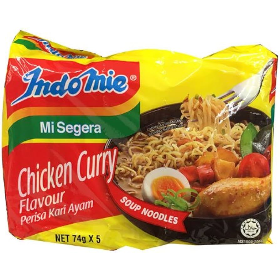 インドミindomie rebus kari ayam 40点袋 Indomie Ayam Kari Chicken Curry Noodles – 40 Pack | Halal