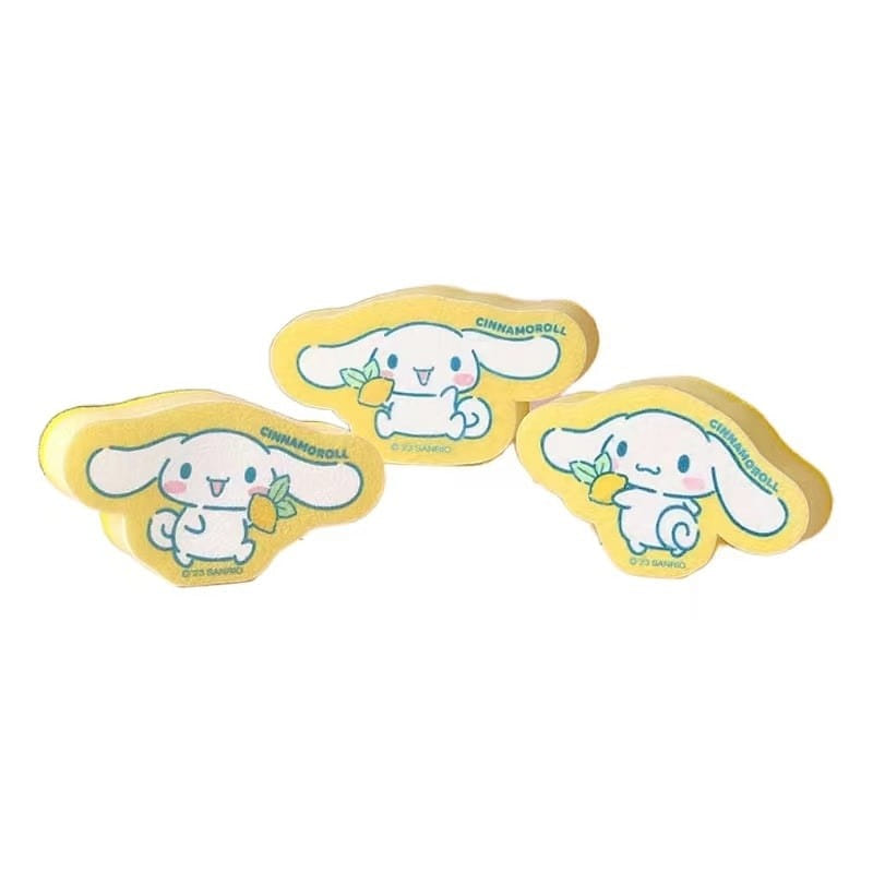 Sanrio Cleaning Sponge Scouring Pad Clean Wash The Dishes-Cinnamoroll 3Pc 1 each
