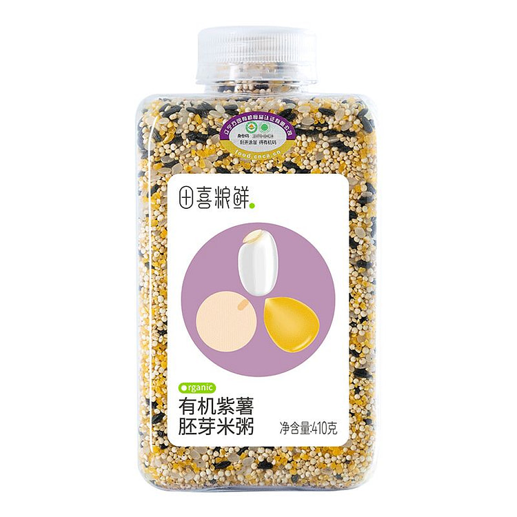 田喜粮鲜 有机紫薯胚芽米410g*1瓶