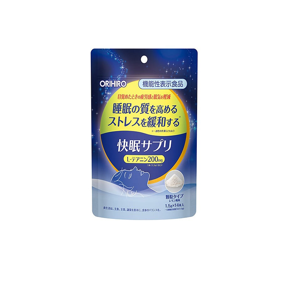 ORIHIRO JAPAN Night Powder for sleeping Lemon 1.5g*14bags/ 1 each