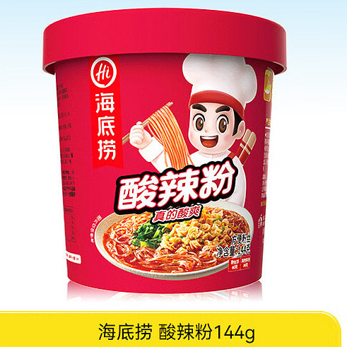 Hi Hot Sour Potato Noodles Brewing snacks original 144 g