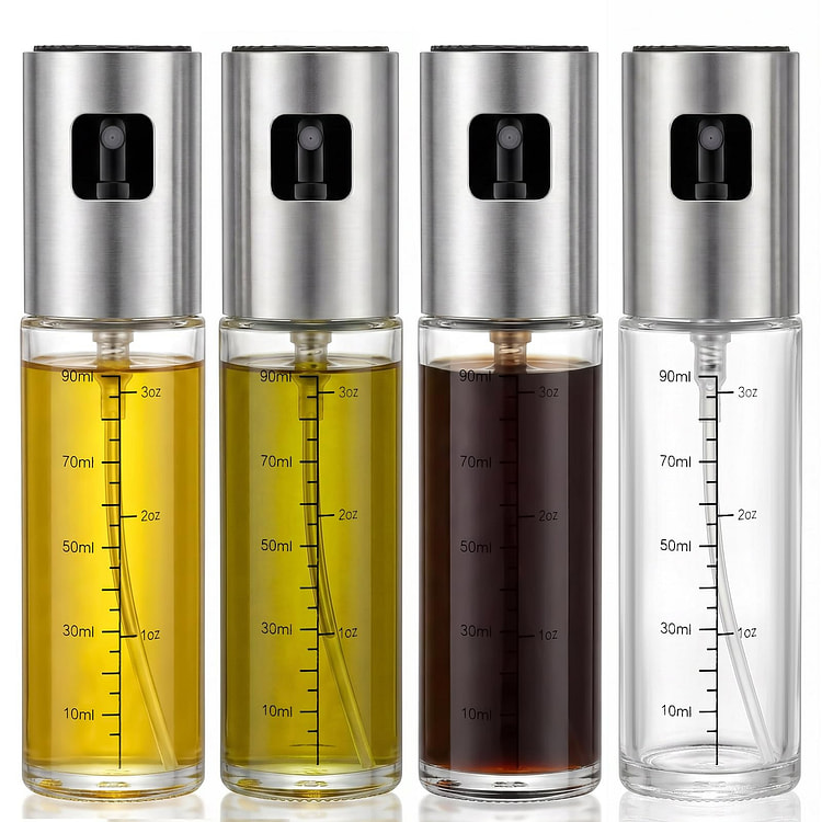 4 Pack 100ml Glass Olive Oil Sprayer with Scale 1 each