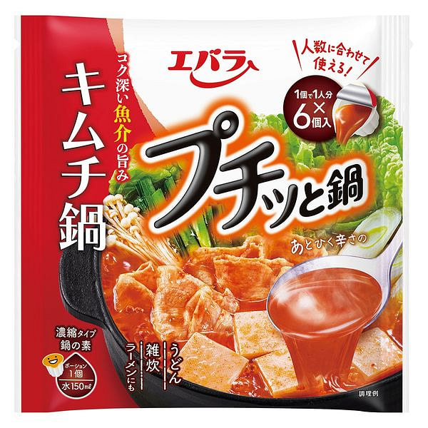 Ebara Kimchi Hot Pot Soup 23g*6 pcs 1 pack