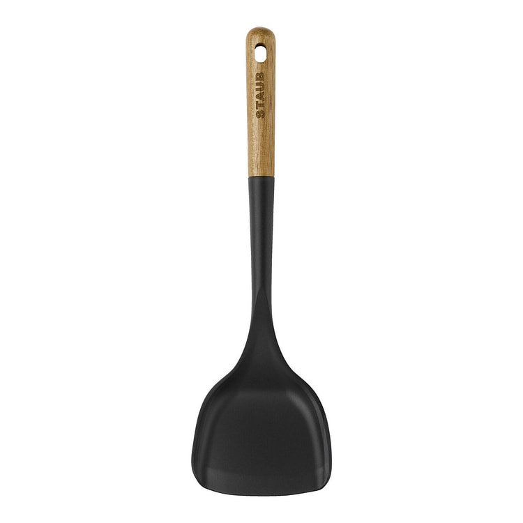 Staub Silicone with Wood Handle Wok Turner 1 each