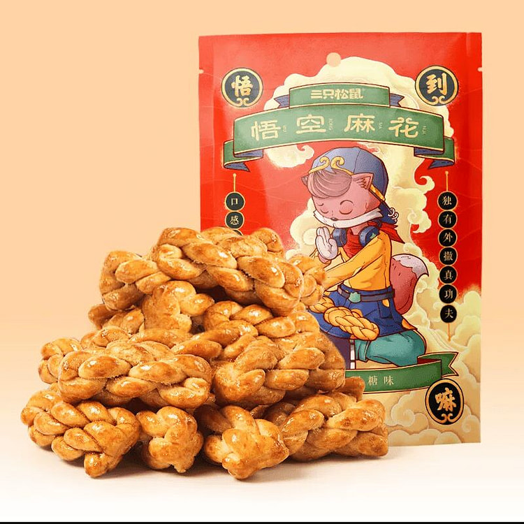 三只松鼠黑糖味麻花85g 85 克