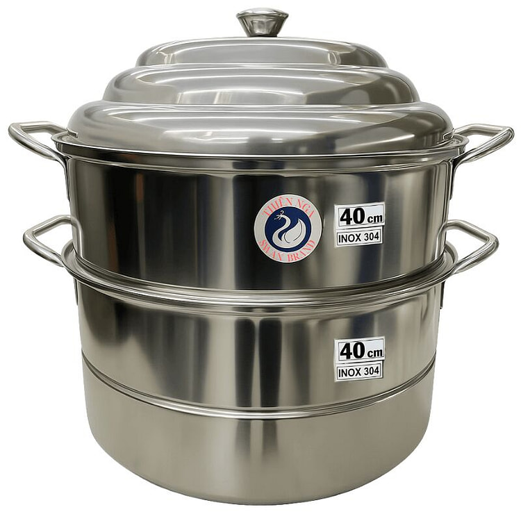 Swan 3-Tier 40cm Stainless Steel Steamer (SUS 304)