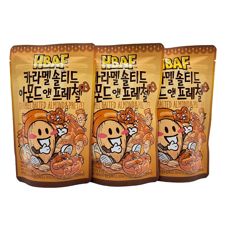 HBAF Caramel Salted Almond & Pretzel BUNDLE 120 g*3 pack