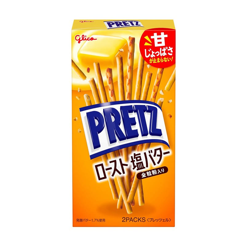 Glico Pretz Roast Salted Butter Snack Pretzel 62g 1 each