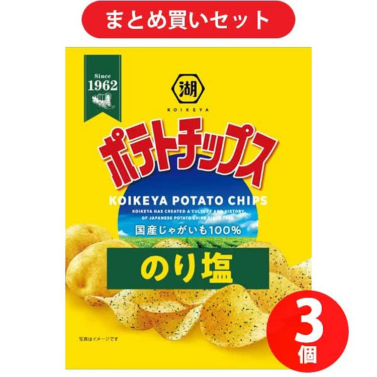 湖池屋薯片海苔盐味 27g*3