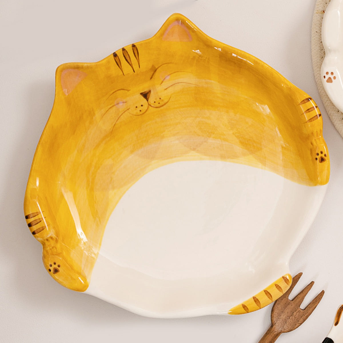 Lovely Cartoon Kitty Ceramic 9 Plate Kitty C 1 each