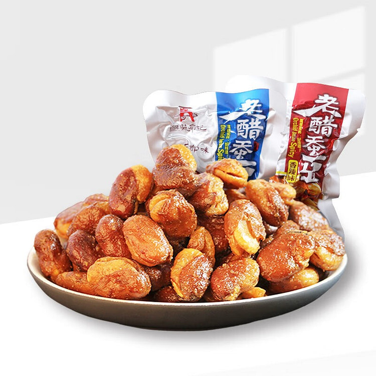 百年吴府记老醋蚕豆 四川特色小吃下酒菜怪味胡豆混装 208 克