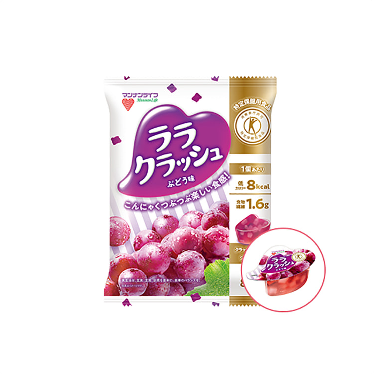 Mannanlife 葡萄味 果冻 24gx8个