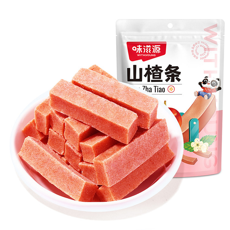 味滋源山楂条山楂片干糕果丹皮山楂120g*3包