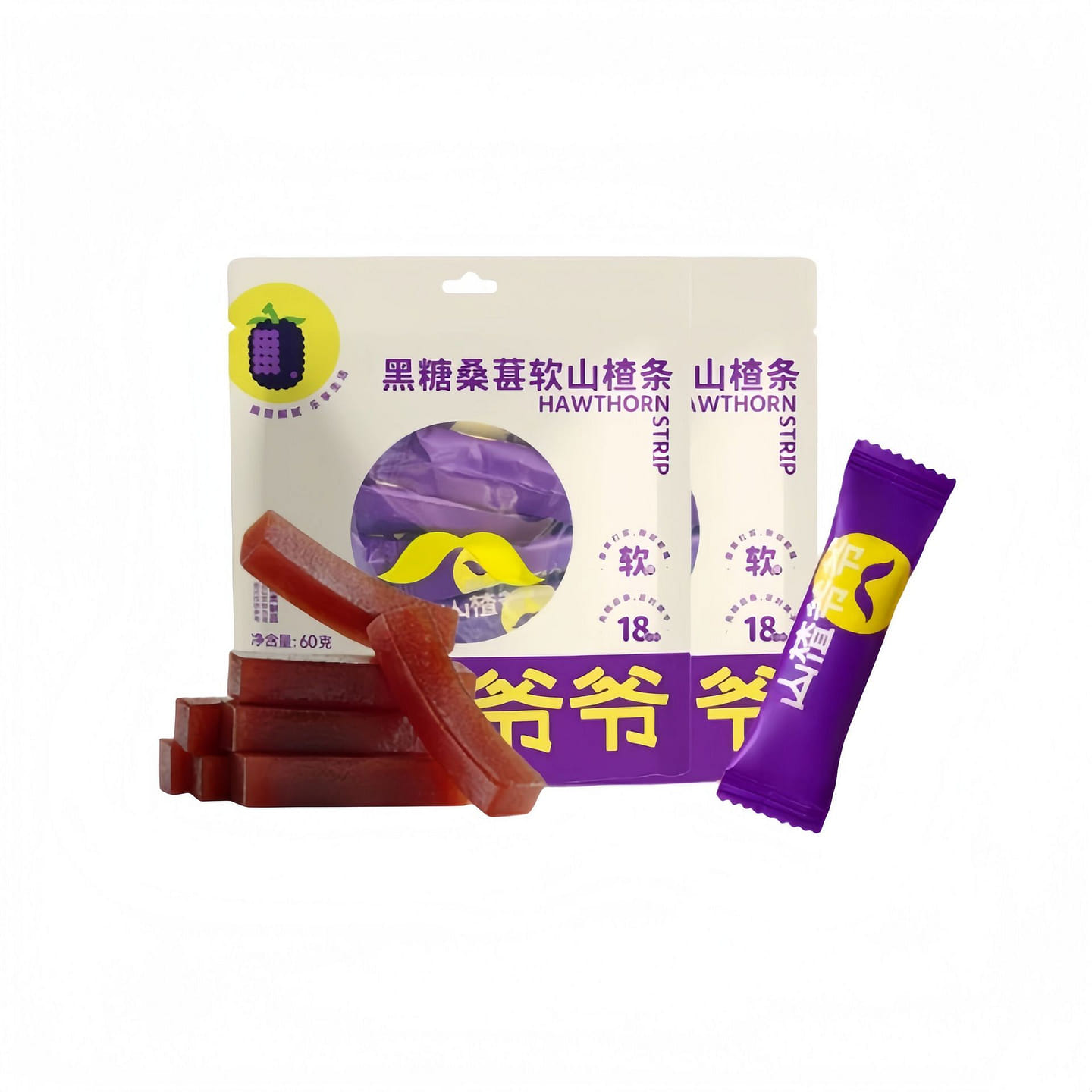 Grandpa Hawthorn Black Sugar Mulberry Hawthorn Str 120 g