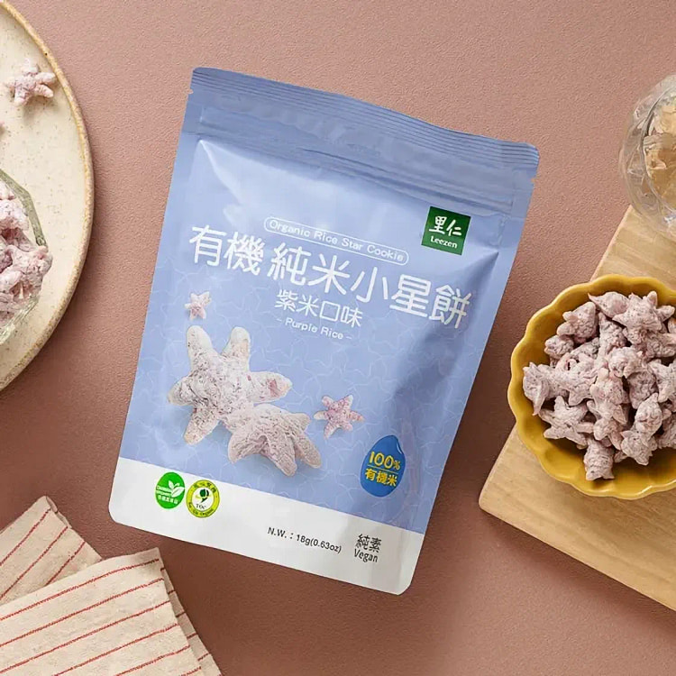 100% Organic Rice Star Puffs
