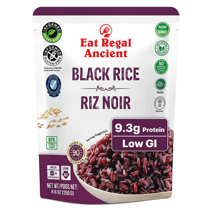 Eat Regal Black Rice, Pack of 6 8.8 oz*6 pack
