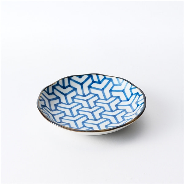 Chợ gốm Mino Ware: Đĩa mai rùa họa tiết
