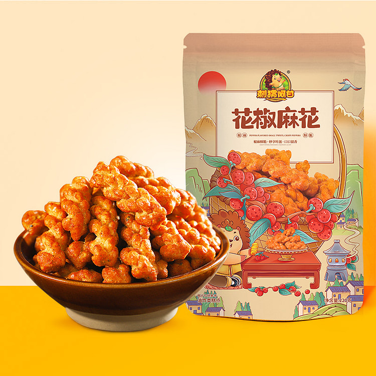 刺猬阿甘小麻花花椒味220g*1包装
