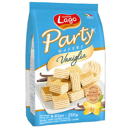 Lago Wafers Party Vanilla Flavor 250 g