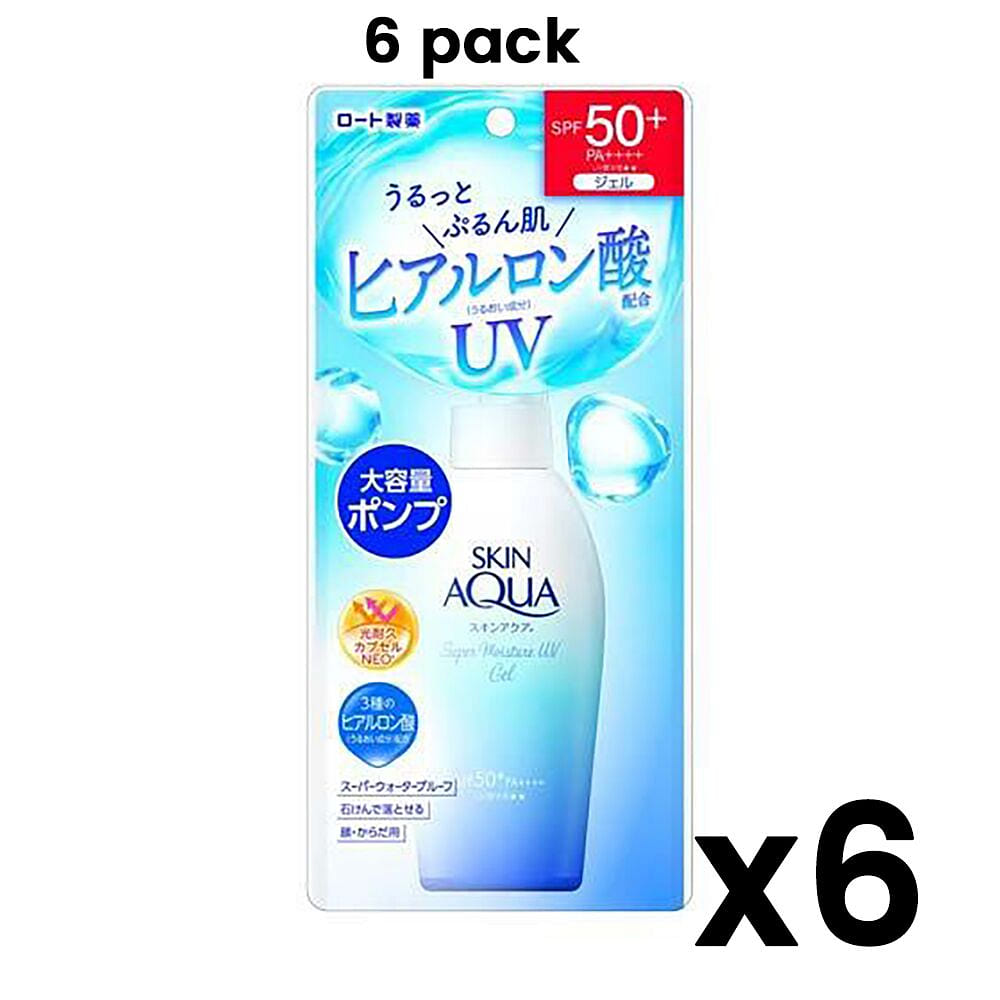 Rohto Skin Aqua Super Moisture UV Gel (Pack of 6) 840 g